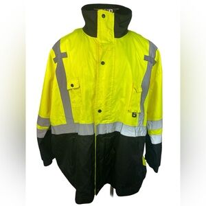PIP Protective Industrial Products High-Visibility Yellow-Black Jacket Men’s 5XL